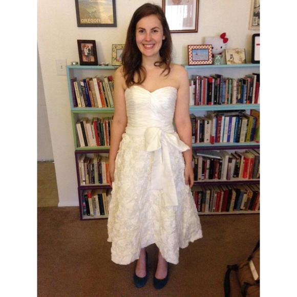 NWOT Tea Length Wedding Dress - Picture 2 of 2
